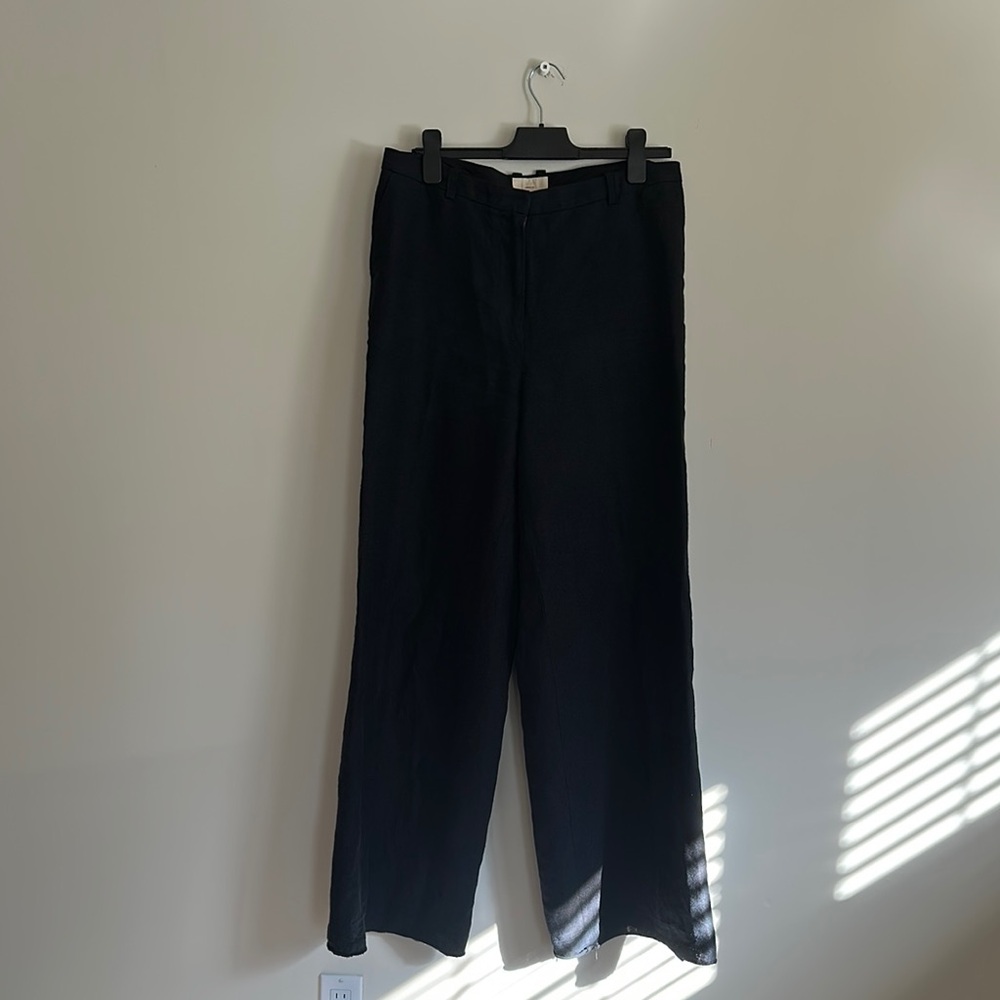 Linden Charcoal Linen Trousers